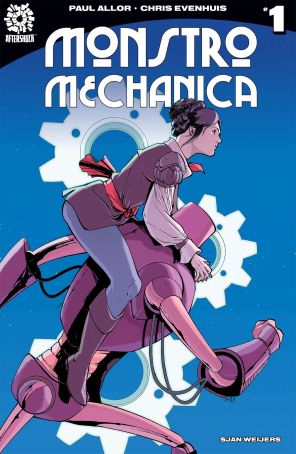 Monstro Mechanica 1B published by AfterShock with cover art by Ariela Kristantina
