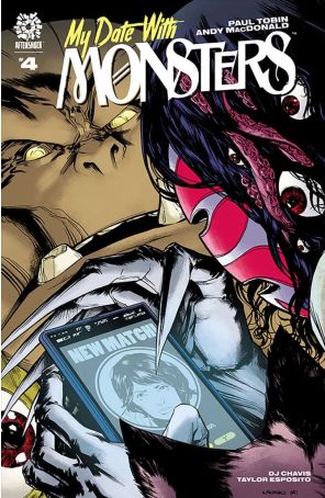 My Date With Monsters 4 published by AfterShock with cover art by Andy MacDonald