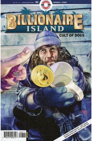 Billionaire Island: Cult of Dogs 2 published by Ahoy with cover art by Steve Pugh