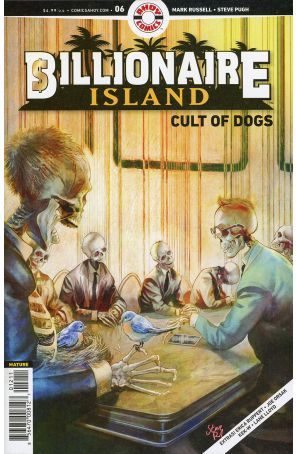 Billionaire Island: Cult of Dogs 6 published by Ahoy with cover art by Steve Pugh