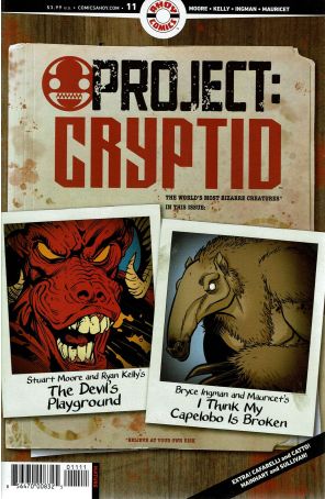Project: Cryptid 11 published by Ahoy with cover art by Ryan Kelly and Mauricet