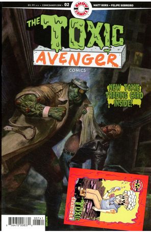 Toxic Avenger Comics 2D (with card) published by Ahoy with cover art by Fred Harper