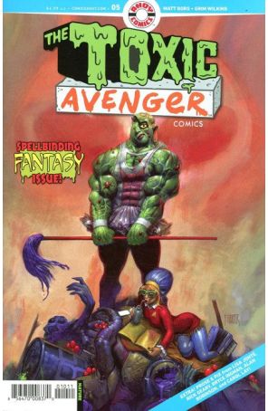 Toxic Avenger Comics 5A published by Ahoy with cover art by Fred Harper