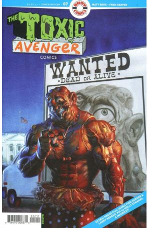Toxic Avenger Comics 7 published by Ahoy with cover art by Fred Harper
