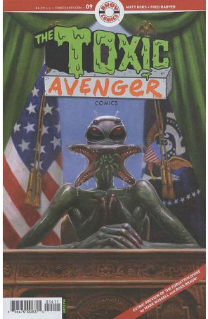 Toxic Avenger Comics 9 published by Ahoy with cover art by Fred Harper