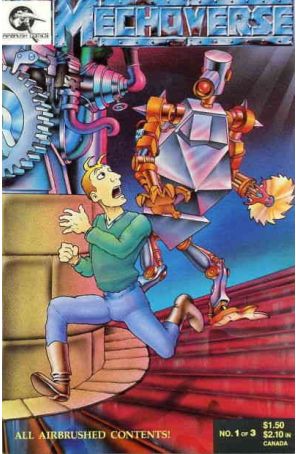 Mechoverse 1 published by Airbrush with cover art by Ian Tetrault