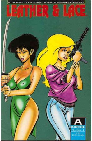 Leather And Lace 4B published by Aircel with cover art by Barry Blair