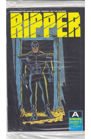 Ripper 5 (in bag) published by Aircel with cover art by Barry Blair
