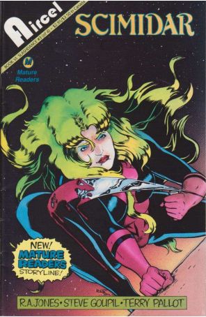 Scimidar VI: Slashdance 3 published by Aircel with cover art by Steve Goupil