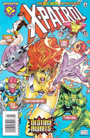 X-Patrol 1 (Newsstand) published by Amalgam with cover art by Roger Cruz