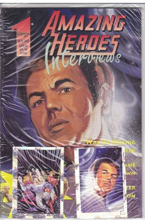 Amazing Heroes Interviews 1 (with card) published by Amazing Heroes