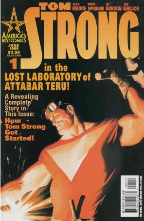 Tom Strong 1 published by America's Best with cover art by Alex Ross