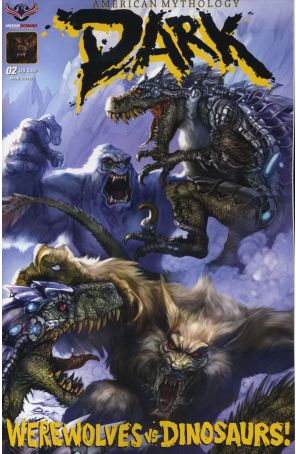 American Mythology Dark: Werewolves vs. Dinosaurs 2 published by American Mythology with cover art by Chris Scalf