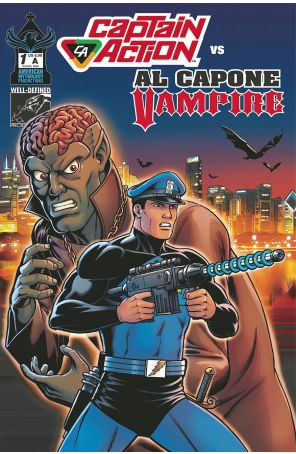 Captain Action Vs. Al Capone, Vampire 1A published by American Mythology with cover art by Brendon Fraim