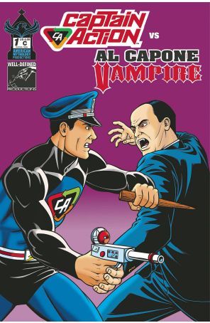 Captain Action Vs. Al Capone, Vampire 1C published by American Mythology with cover art by Brendon Fraim