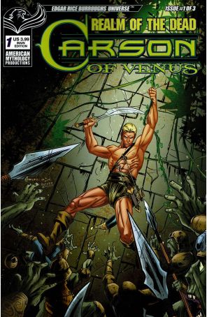 Carson of Venus: Realm of the Dead 1A published by American Mythology with cover art by Vincenzo Carratu
