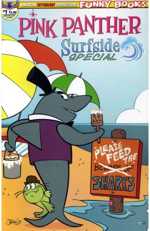 The Pink Panther Surfside Special 1A published by American Mythology with cover art by Jacob Greenwalt
