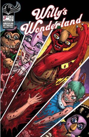 Willy's Wonderland Prequel 3A published by American Mythology with cover art by Puis Calzada