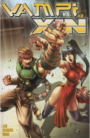Vampi vs. Xin 2A published by Anarchy with cover art by Kevin Lau
