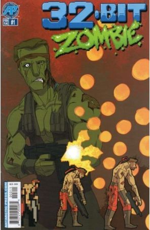 32-Bit Zombie 1 published by Antarctic with cover art by David Hutchison