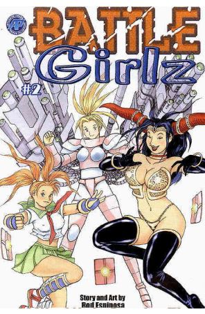 Battle Girlz 2 published by Antarctic with cover art by Rod Espinosa