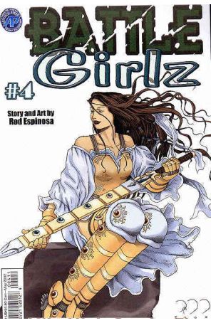 Battle Girlz 4 published by Antarctic with cover art by Rod Espinosa