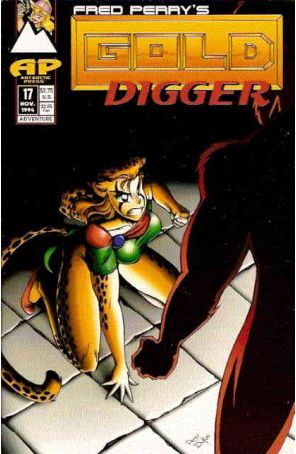 Gold Digger (2nd Series) 17 published by Antarctic with cover art by Fred Perry