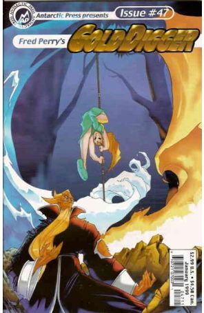 Gold Digger (2nd Series) 47 published by Antarctic with cover art by Fred Perry