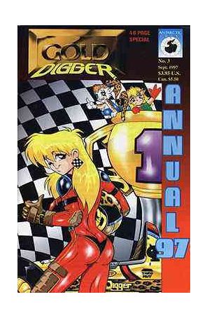 Gold Digger (2nd Series) Annual 3 published by Antarctic with cover art by Tim Ely