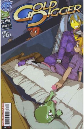 Gold Digger (3rd Series) 108 published by Antarctic with cover art by Fred Perry