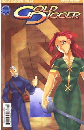 Gold Digger (3rd Series) 14 published by Antarctic with cover art by Fred Perry