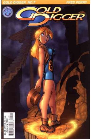Gold Digger (3rd Series) 7 published by Antarctic with cover art by Fred Perry