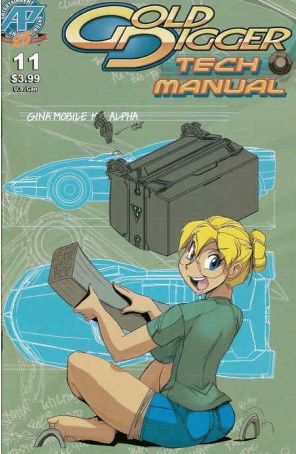 Gold Digger Tech Manual 11 published by Antarctic with cover art by Fred Perry