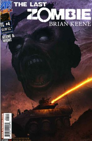 The Last Zombie 4 published by Antarctic with cover art by Fred Perry
