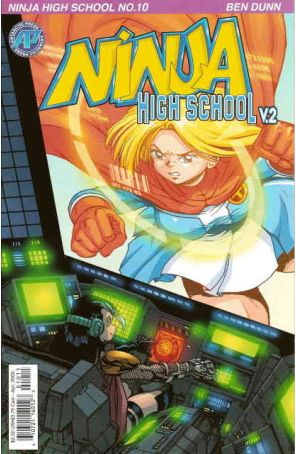Ninja High School Version 2 10 published by Antarctic with cover art by Ben Dunn
