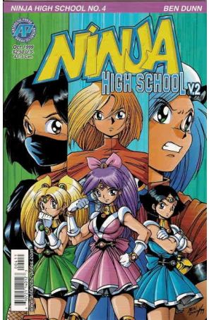 Ninja High School Version 2 4 published by Antarctic with cover art by Ben Dunn