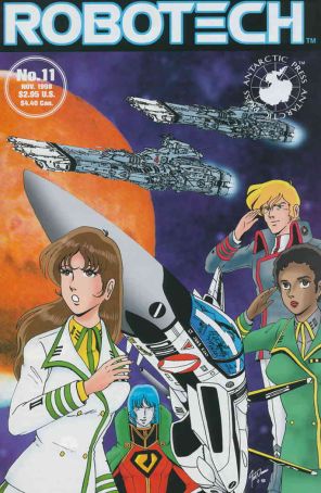 Robotech 11 published by Antarctic with cover art by Ted Nomura