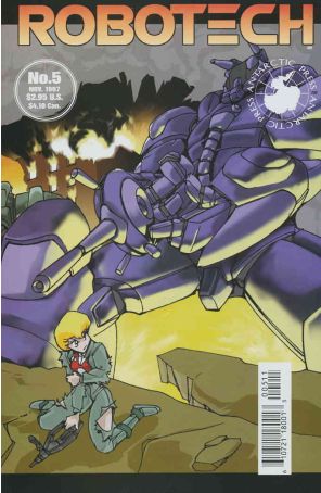 Robotech 5 published by Antarctic with cover art by Fred Perry