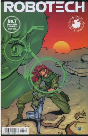 Robotech 7 published by Antarctic with cover art by Fred Perry