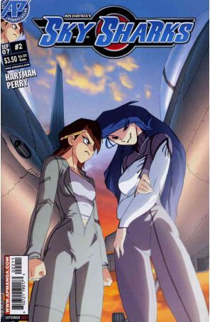 Sky Sharks 2 published by Antarctic with cover art by Fred Perry