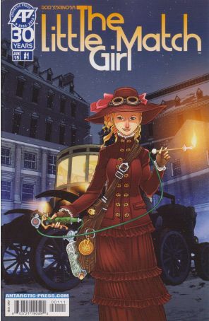 Steampunk Fables: The Little Match Girl 1 published by Antarctic with cover art by Rod Espinosa