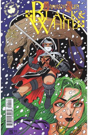 Warrior Nun: Black And White 4 published by Antarctic with cover art by Derek Kirk