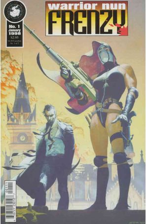 Warrior Nun: Frenzy 1 published by Antarctic with cover art by Esad Ribic