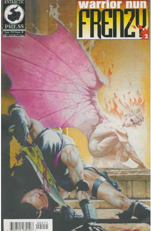 Warrior Nun: Frenzy 2 published by Antarctic with cover art by Esad Ribic