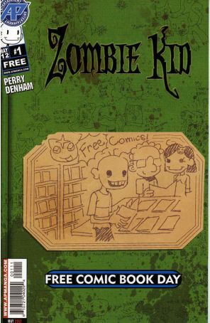 Zombie Kid FCBD 1 published by Antarctic with cover art by Fred Perry