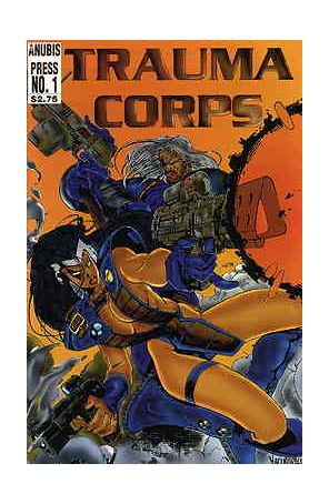 Trauma Corps 1 published by Anubis with cover art by Joe Madureira