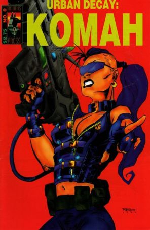 Urban Decay: Komah 0 published by Anubis with cover art by Jesse Justice, Andrew Robinson, and William Hernandez