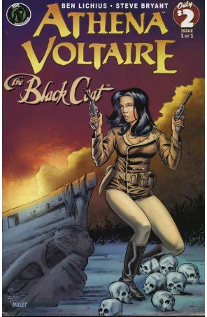 The Black Coat And Athena Voltaire One-Shot 1B published by Ape with cover art by Steve Bryant