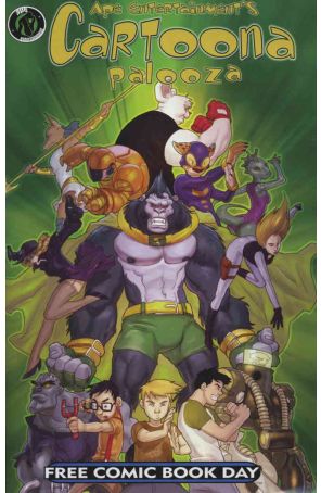 Cartoonapalooza (Ape Entertainment's) FCBD 2008 published by Ape with cover art by Robert Duenas, David Hedgecock, Tim Lattie, Joe Staton, and Steve Bryant