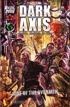 Dark Axis: Rise of the Overmen 2 published by Ape with cover art by James Manton